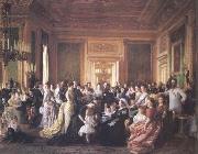 Laurits Tuxen The Family of Queen Victorin (mk25) France oil painting reproduction
